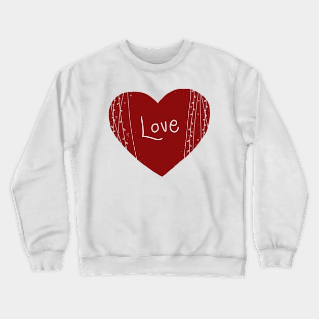 Heart full of love Crewneck Sweatshirt by stickypixie